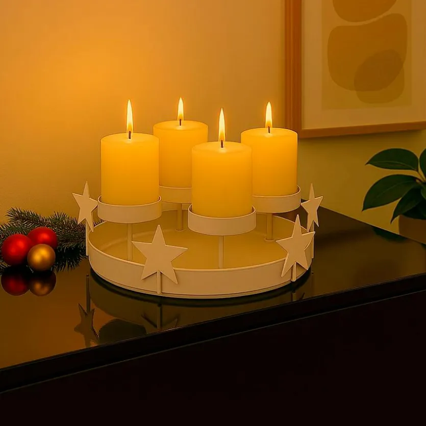 Adventskranz Stern