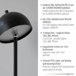 Akku-Stehlampe Bellis