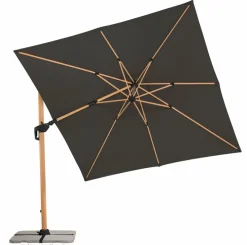Ampelschirm Rhodos Twist Woody 300x300cm