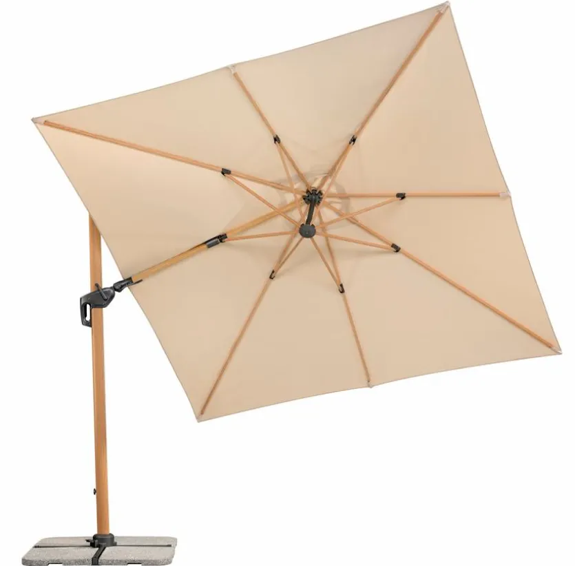 Ampelschirm Rhodos Twist Woody 300x300cm