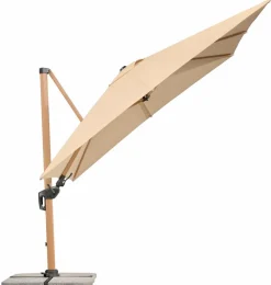 Ampelschirm Rhodos Twist Woody 300x300cm