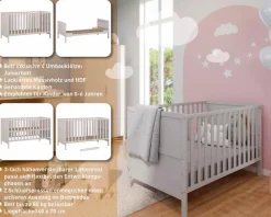 Babybett Alkmaar 70 x 140 cm