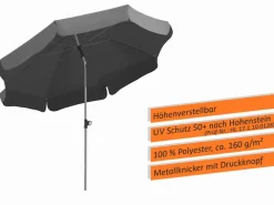 Balkonschirm Locarno Ø 200 cm