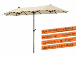 Balkonschirm Salerno 300 x 150 cm