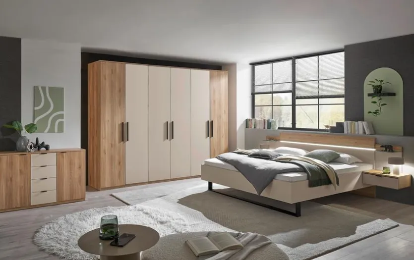 Bett mit Nachttischen Danao 180 x 200 cm