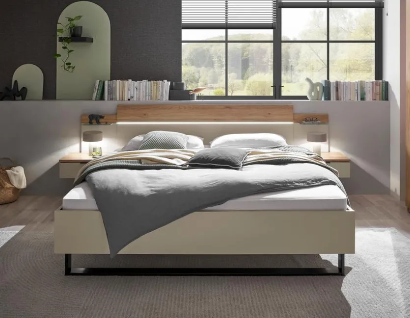 Bett mit Nachttischen Danao 180 x 200 cm