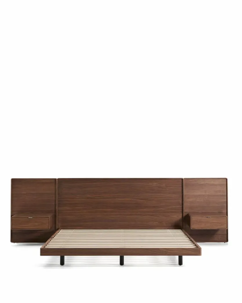 Bett mit Nachttischen Norlen 160 x 200 cm