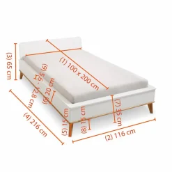 Bett Vivo 100 x 200 cm
