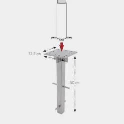 Bodenanker für Doppler Ampelschirme