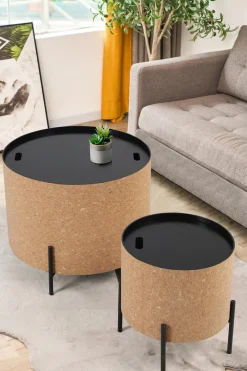 Couchtisch 2er Set Cork