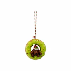 Deko-Hänger Donut mit Hund 7 cm