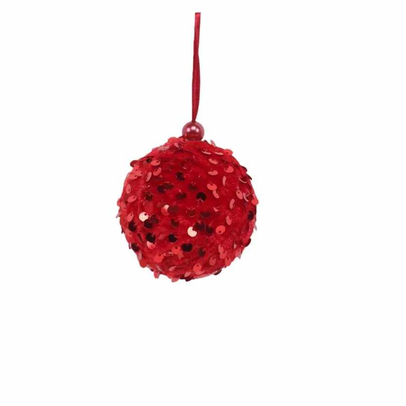 Deko-Hänger Stoffkugel 7 cm