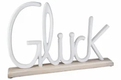 Deko-Objekt Schriftzug - Glück 43 cm