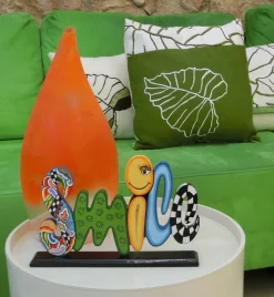 Deko-Objekt Schriftzug - Smile 30 cm