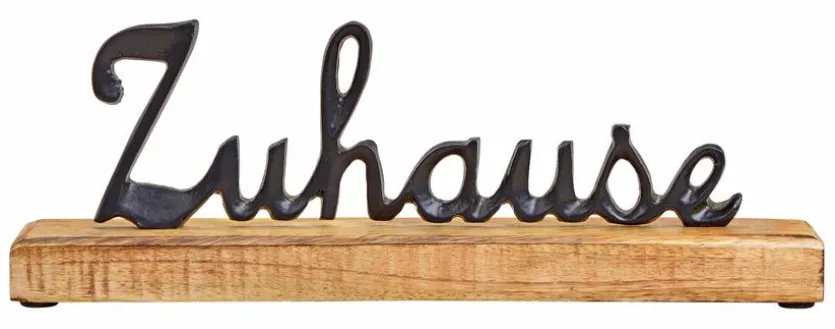 Deko-Objekt Schriftzug - Zuhause 30 cm