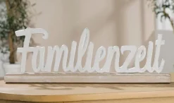 Deko-Objekt Schriftzug - Familienzeit