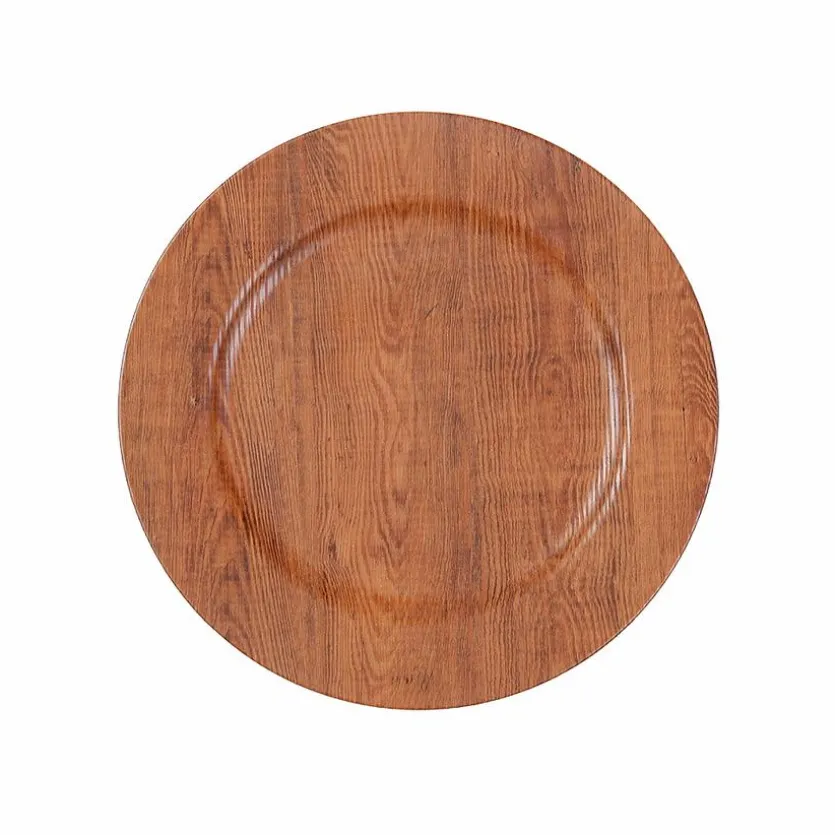 Deko-Teller Holzoptik Ø 33 cm