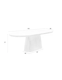 Esstisch Alimra 180 x 90 cm