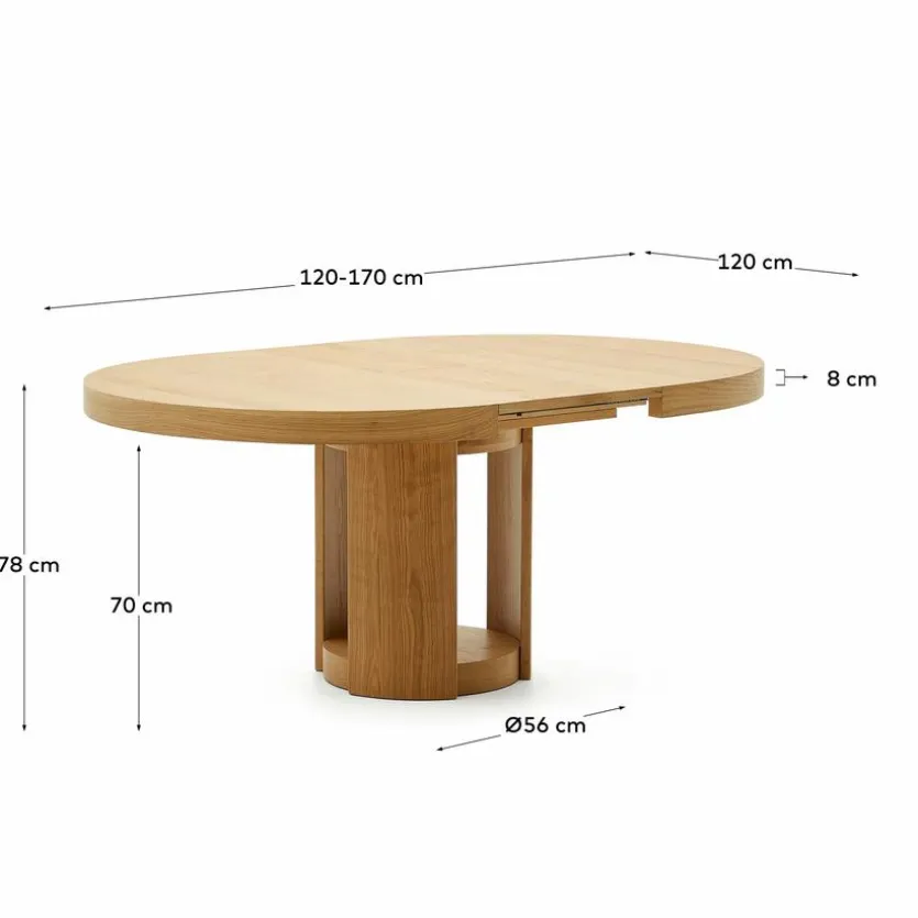 Esstisch mit Auszug Artis Ø 120/ 170 cm