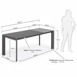 Esstisch mit Auszug Atta 140/200 x 90 cm