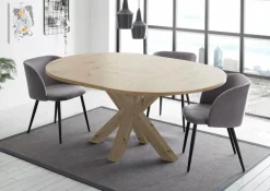 Esstisch mit Auszug Big System Ø 130/ 170 cm