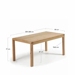 Esstisch mit Auszug Briva 180/230 x 90 cm