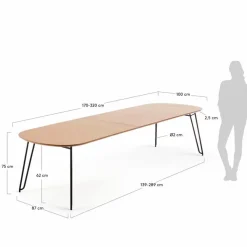 Esstisch mit Auszug Novaks 170/320 x 100 cm