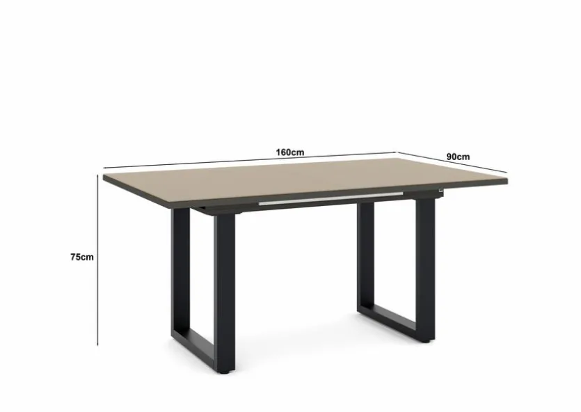 Esstisch mit Auszug Reno 160/210 x 90 cm