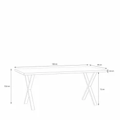 Esstisch Tables 180 x 90 cm