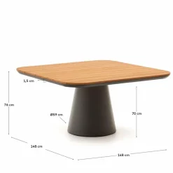 Esstisch Tudons 148 x 148 cm