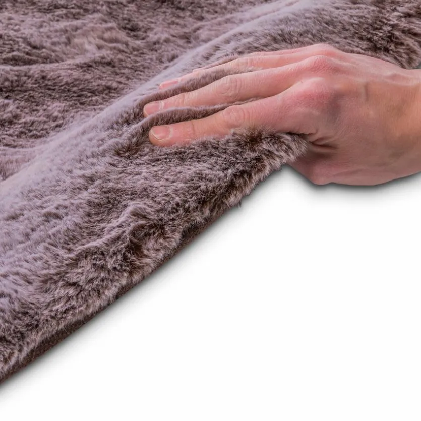 Fellteppich Imitat Melange Ø 80 cm