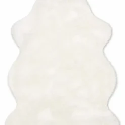 Fellteppich Lammfell 100 × 68 cm