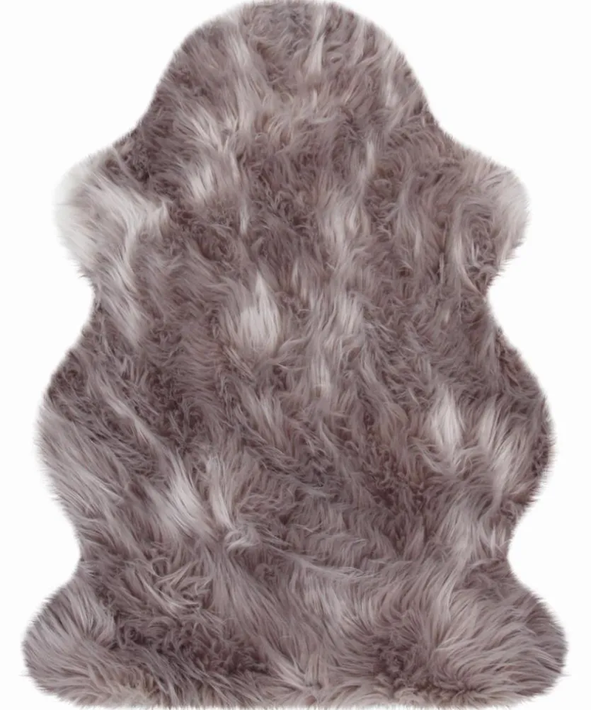 Fellteppich Lammfell 100 × 68 cm