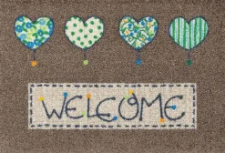 Fußmatte Welcome Hearts 50 x 75 cm