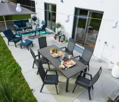 Gartenmöbel Set Deluxe Alu 7tlg.
