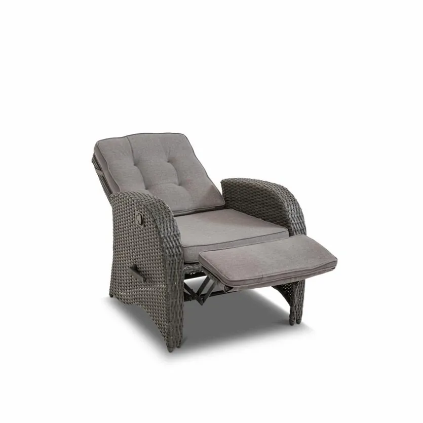 Gartensessel Deluxe Lounge Grau