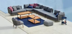 Gartensofa-Modul Moments, Cane-line Rope