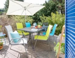 Gartentisch klappbar Vivodur 165 x 95 cm
