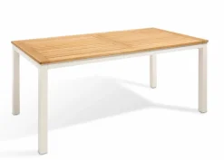 Gartentisch Verona160x90cm, Alu/Teak
