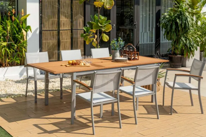 Gartentisch ausziehbar Kingsbury 180 x 100 cm