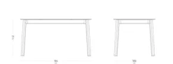 Gartentisch ausziehbar Oron 100/154 x 100 cm