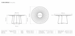 Gartentisch Circle Ø 150 cm