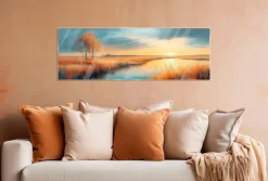 Glasbild 33 x 98 cm Atmospheric Landscape I
