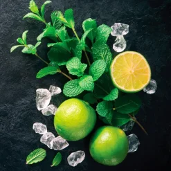 Glasbild 20 x 20 cm Mojito III