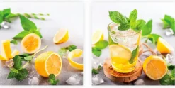Glasbild 2tlg. Fresh lemonade