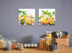 Glasbild 2tlg. Fresh lemonade