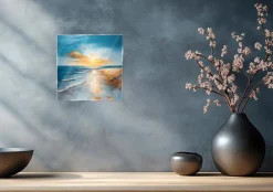 Glasbild 30 x 30 cm Atmospheric Beach II
