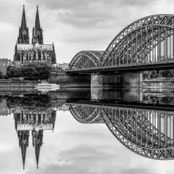 Glasbild 30 x 30 cm Cologne cathedral V