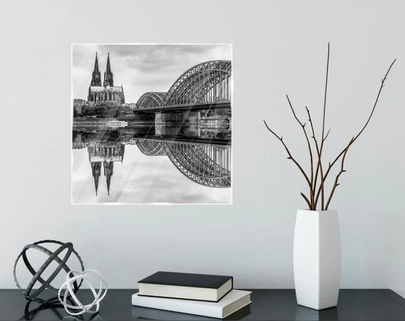 Glasbild 30 x 30 cm Cologne cathedral V