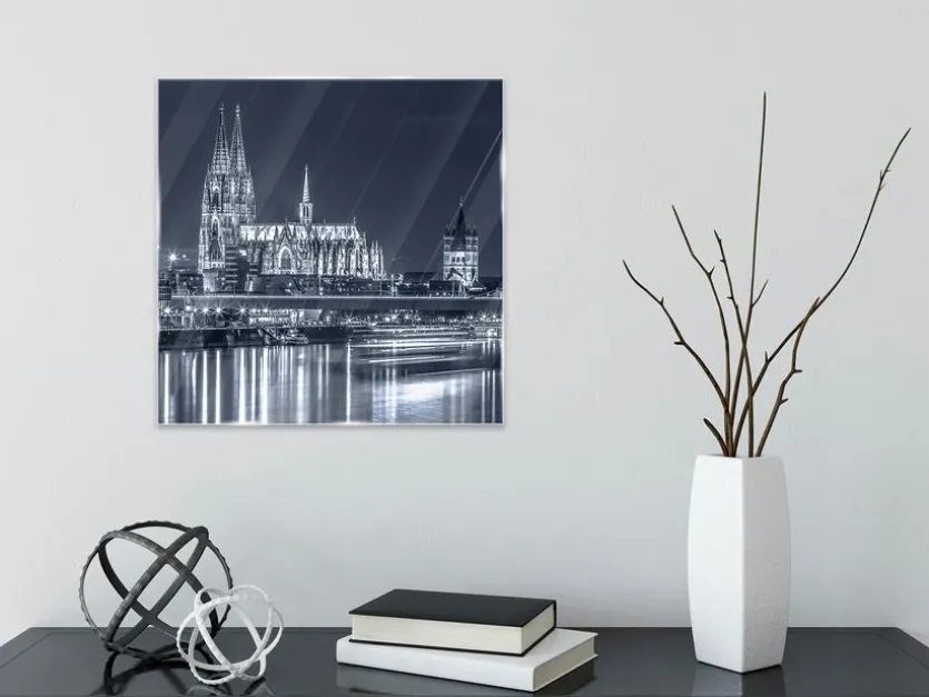 Glasbild 30 x 30 cm Kölner Dom XII